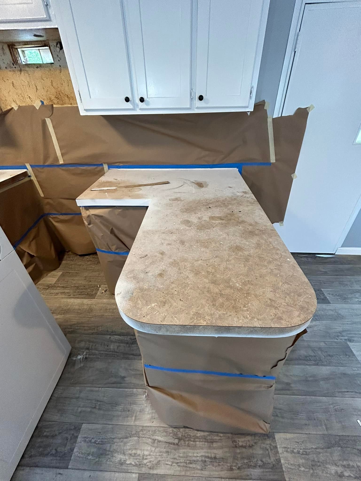 Kitchen Counter 3 before refinishing