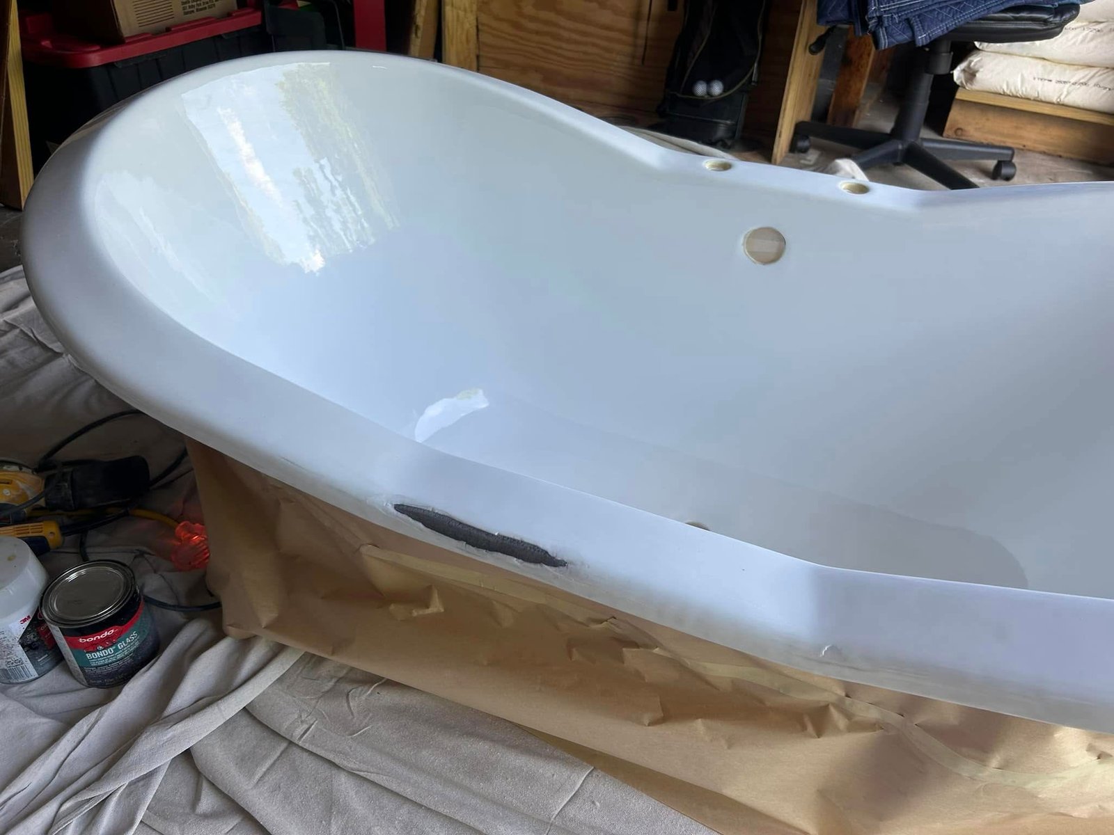 Porcelain damage before repair